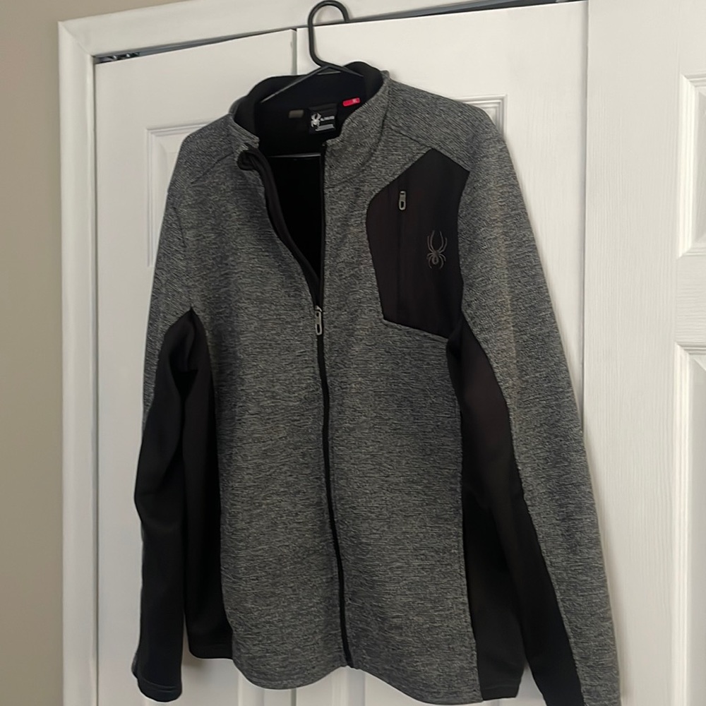 Spyder full zip up jacket. Fleece lined. XL.